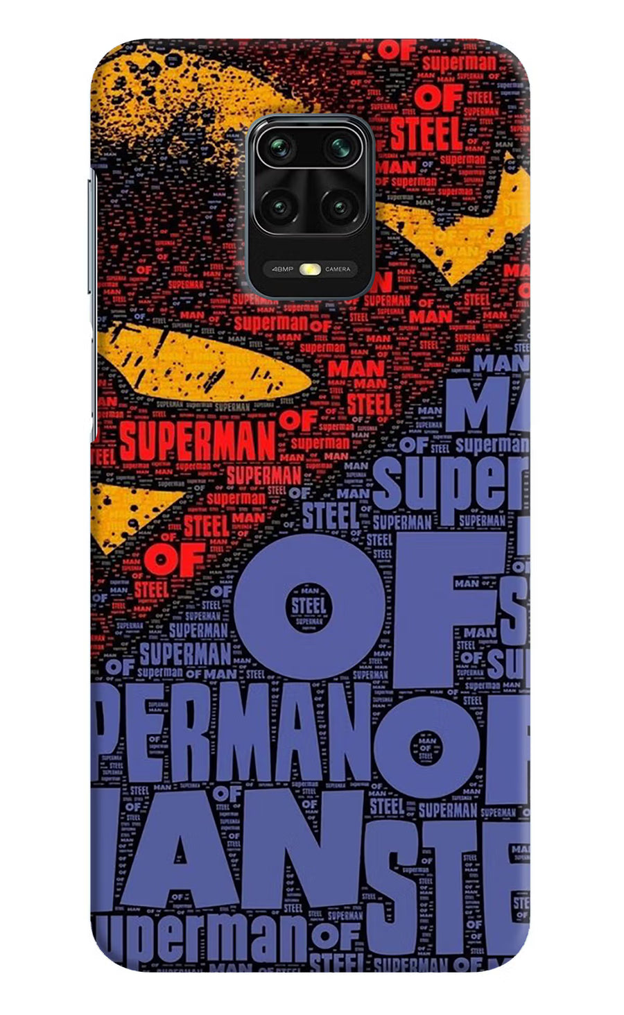 Superman Redmi Note 9 Pro/Pro Max Back Cover, Hard case