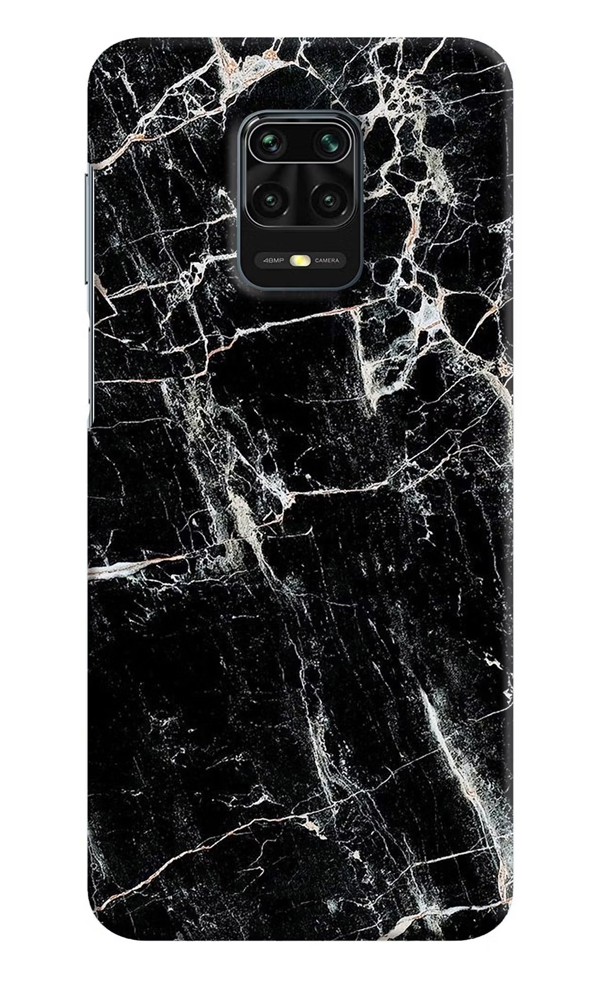 Black Marble Texture Redmi Note 9 Pro/Pro Max Hard Case Back Cover by Casekaro