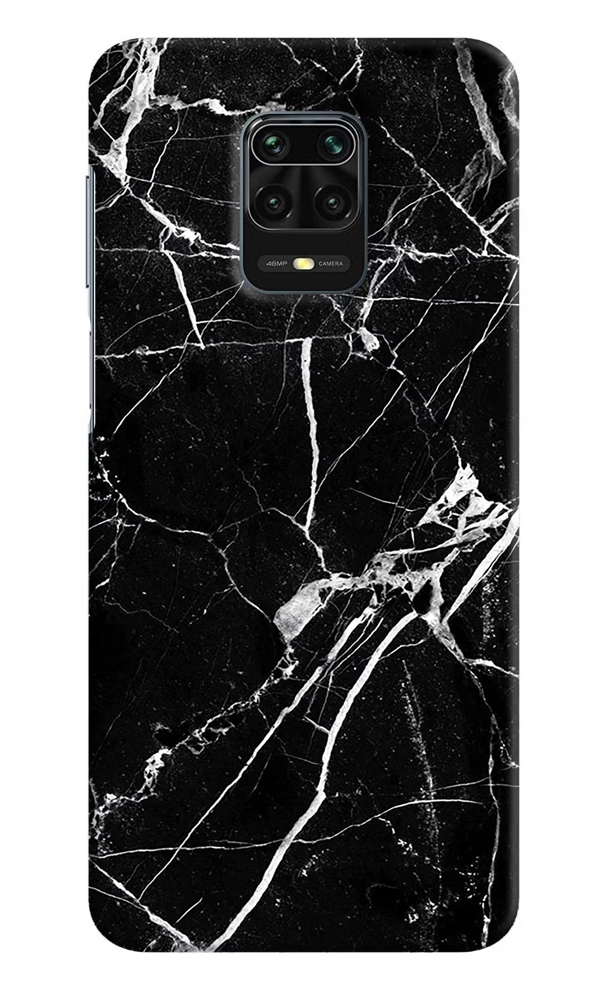 Black Marble Pattern Redmi Note 9 Pro/Pro Max Hard Case Back Cover by Casekaro