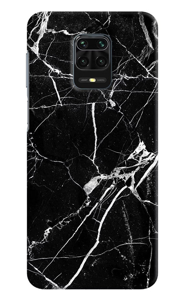 Black Marble Pattern Redmi Note 9 Pro/Pro Max Hard Case Back Cover by Casekaro