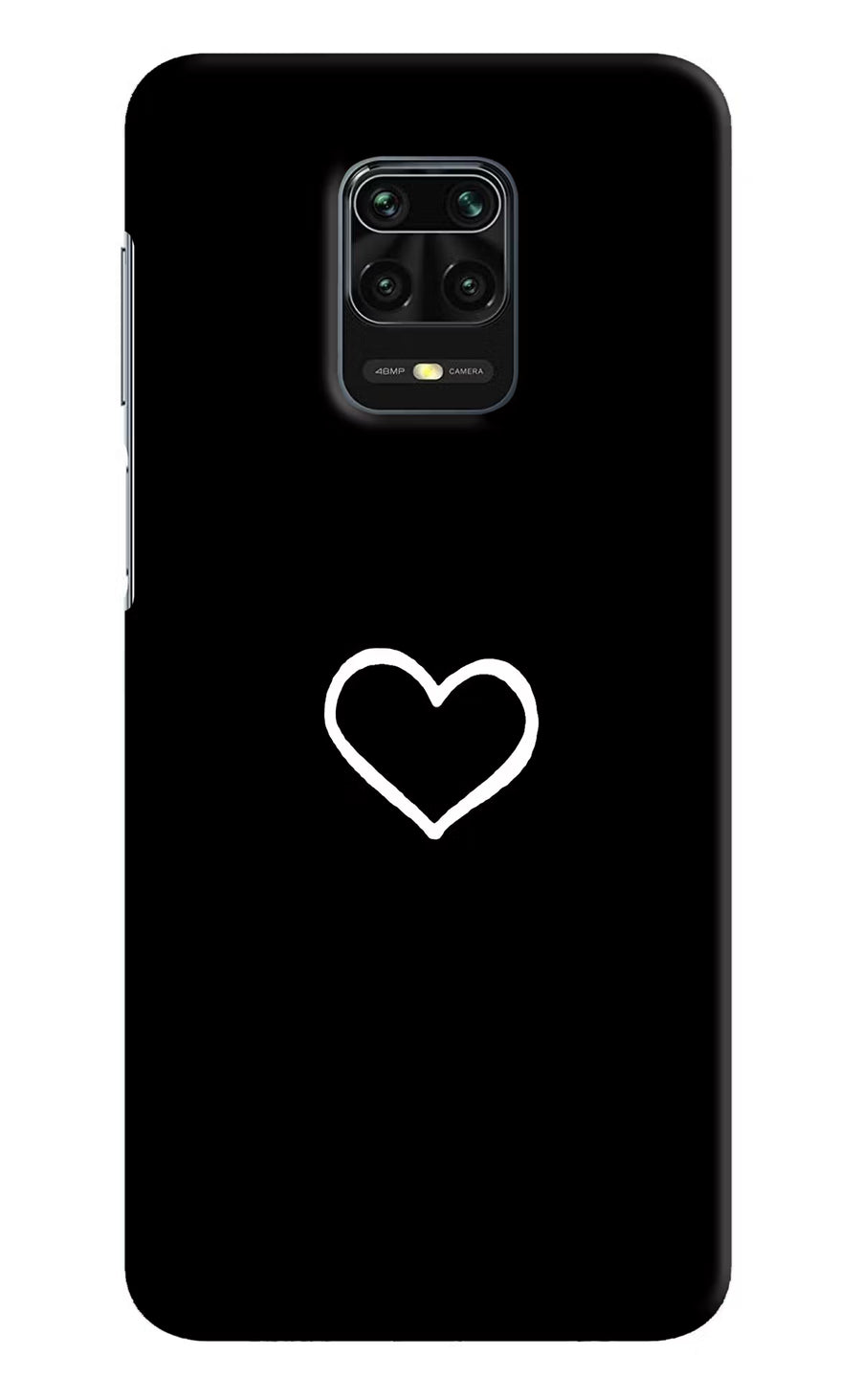 Heart Redmi Note 9 Pro/Pro Max Back Cover, Hard case