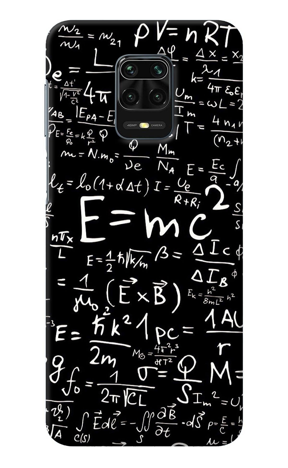 Physics Albert Einstein Formula Redmi Note 9 Pro/Pro Max Back Cover
