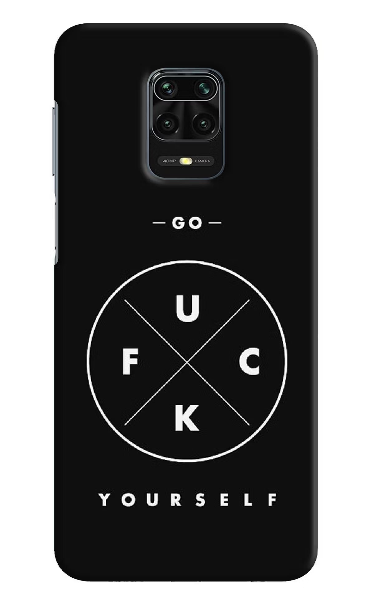 Go Fuck Yourself Redmi Note 9 Pro/Pro Max Hard Case Back Cover by Casekaro