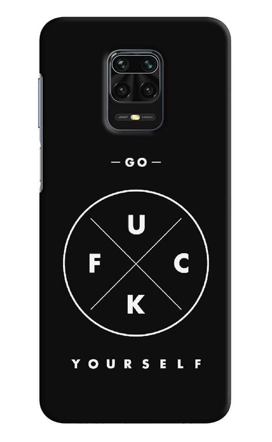 Go Fuck Yourself Redmi Note 9 Pro/Pro Max Hard Case Back Cover by Casekaro