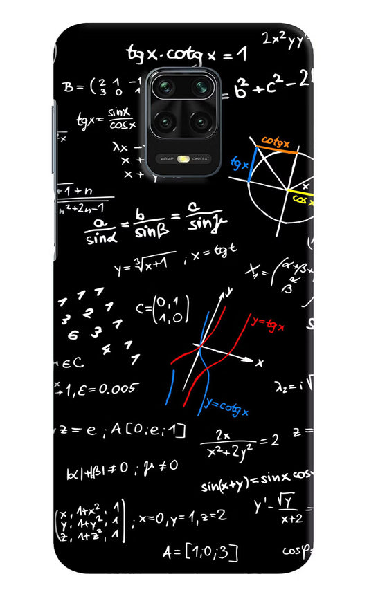 Mathematics Formula Redmi Note 9 Pro/Pro Max Hard Case Back Cover by Casekaro