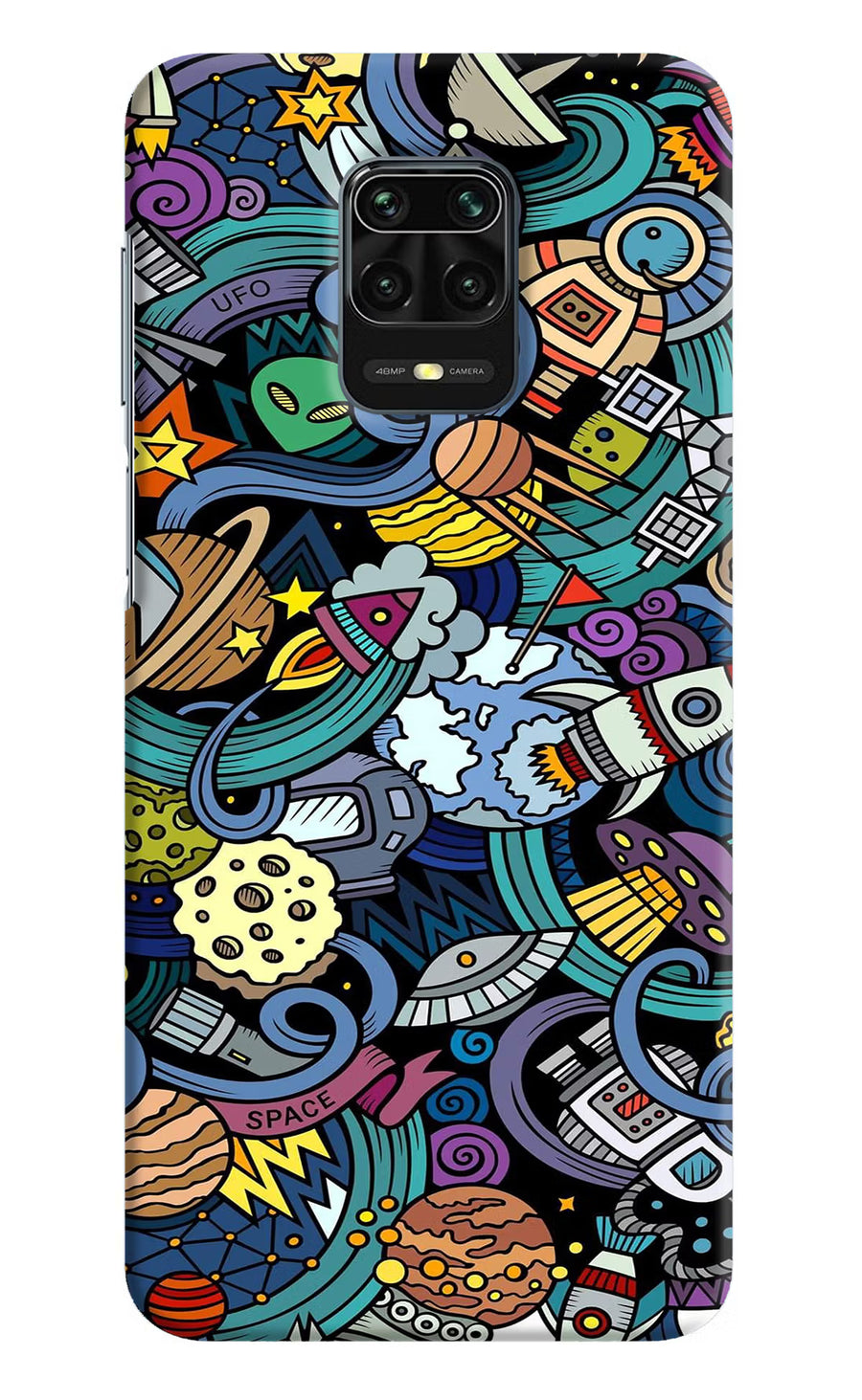 Space Abstract Redmi Note 9 Pro/Pro Max Back Cover, Hard case