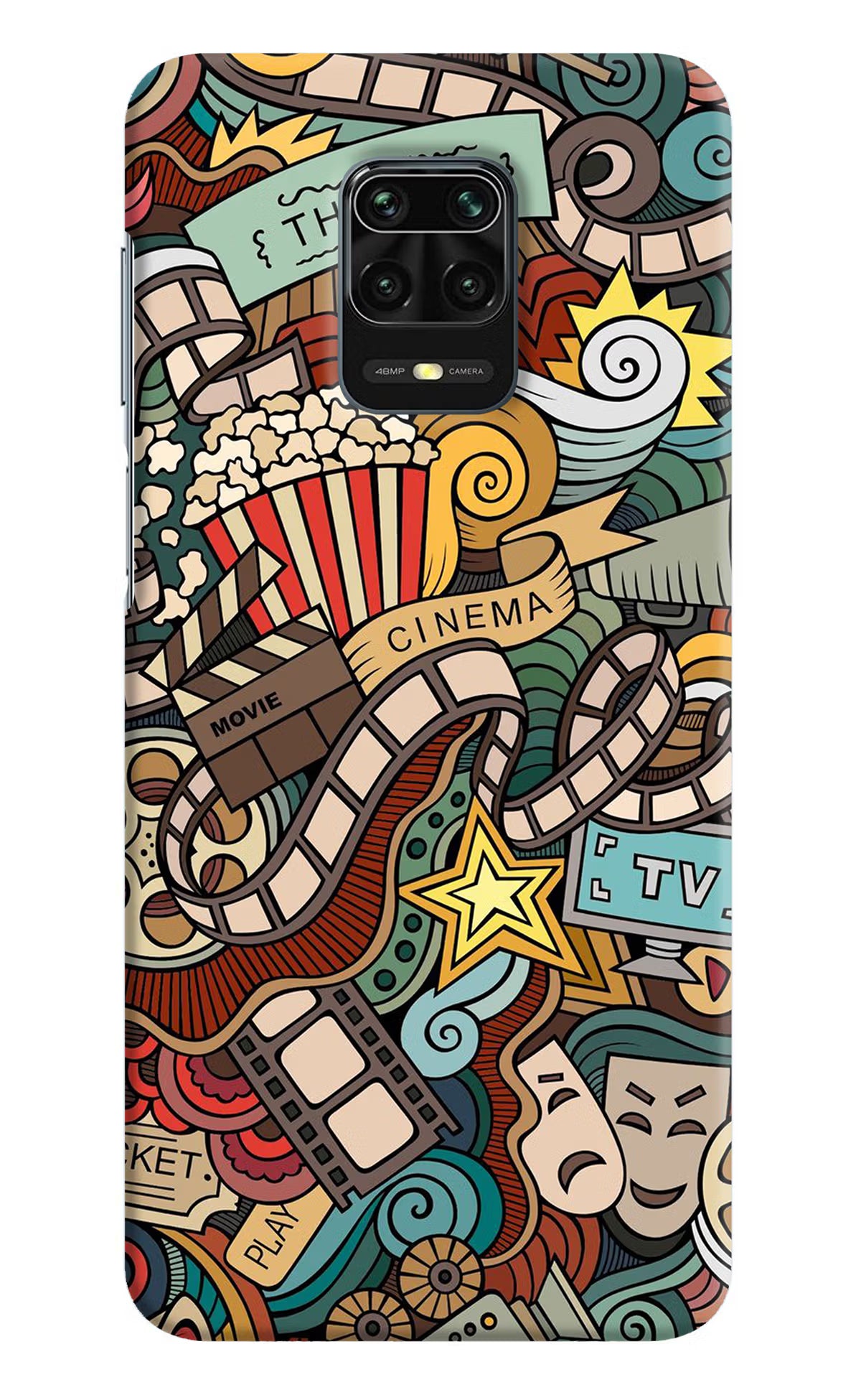 Cinema Abstract Redmi Note 9 Pro/Pro Max Hard Case Back Cover by Casekaro