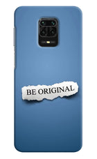 Be Original Redmi Note 9 Pro/Pro Max Hard Case Back Cover by Casekaro