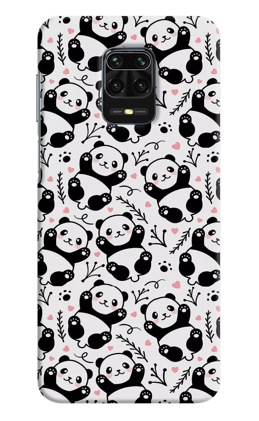 Cute Panda Redmi Note 9 Pro/Pro Max Back Cover, Hard case