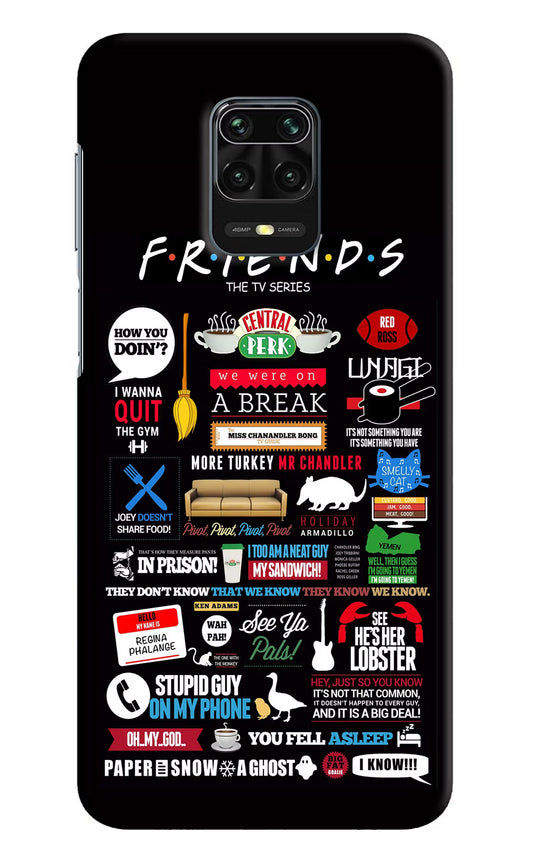 FRIENDS Redmi Note 9 Pro/Pro Max Hard Case Back Cover by Casekaro