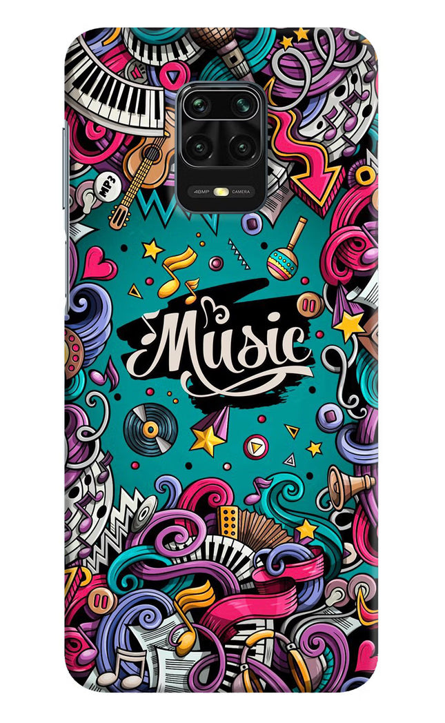 Music Graffiti Redmi Note 9 Pro/Pro Max Hard Case Back Cover by Casekaro