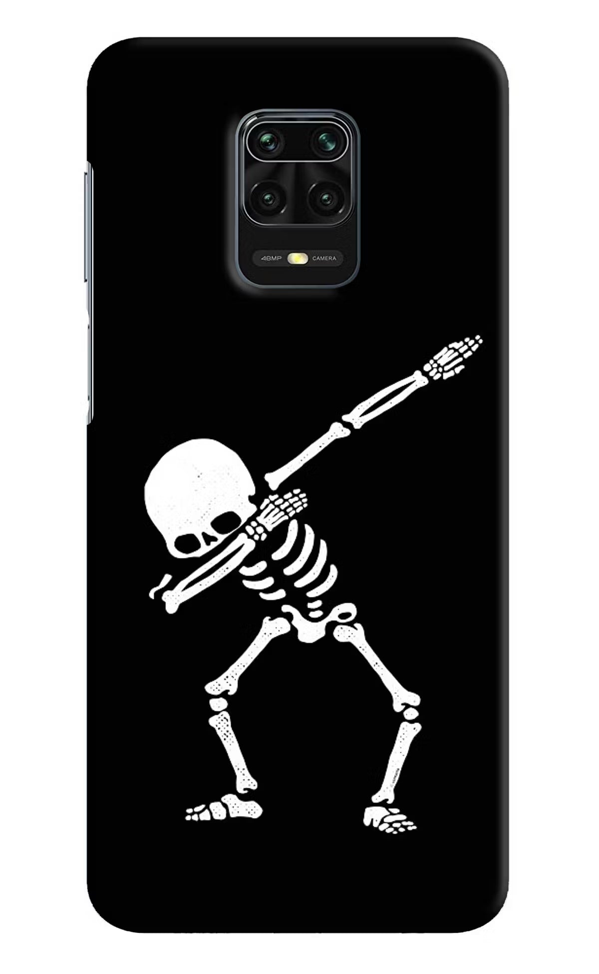 Dabbing Skeleton Art Redmi Note 9 Pro/Pro Max Hard Case Back Cover by Casekaro