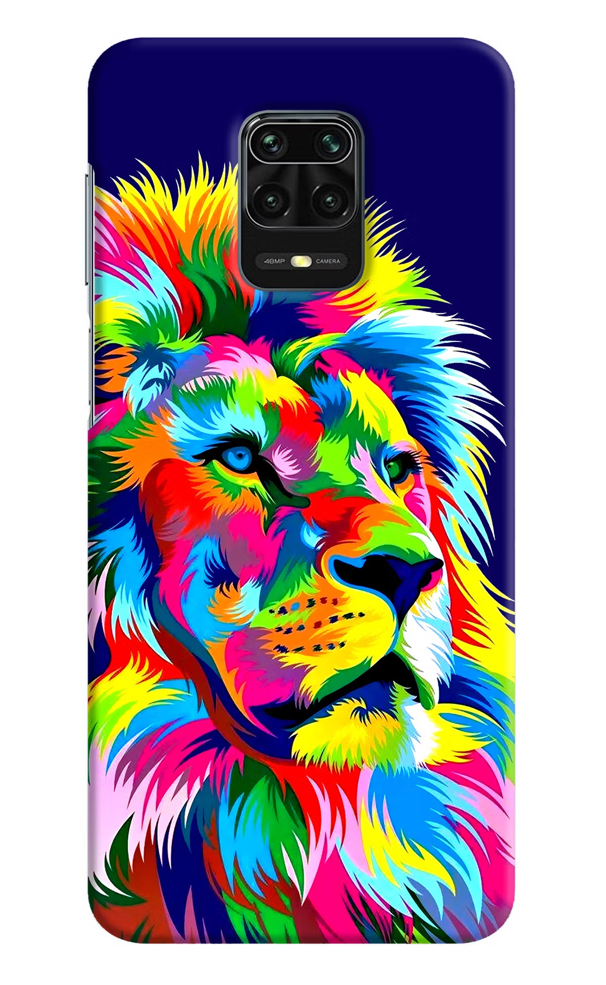 Vector Art Lion Redmi Note 9 Pro/Pro Max Hard Case Back Cover by Casekaro