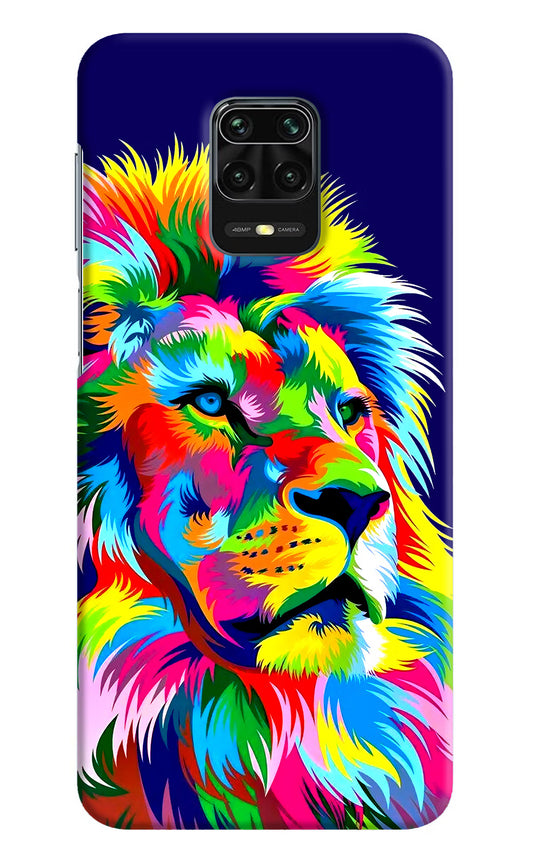 Vector Art Lion Redmi Note 9 Pro/Pro Max Hard Case Back Cover by Casekaro
