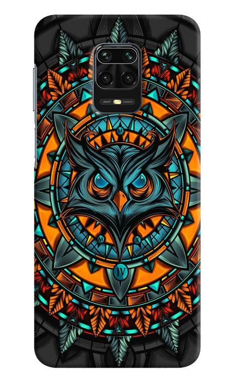 Angry Owl Art Redmi Note 9 Pro/Pro Max Back Cover
