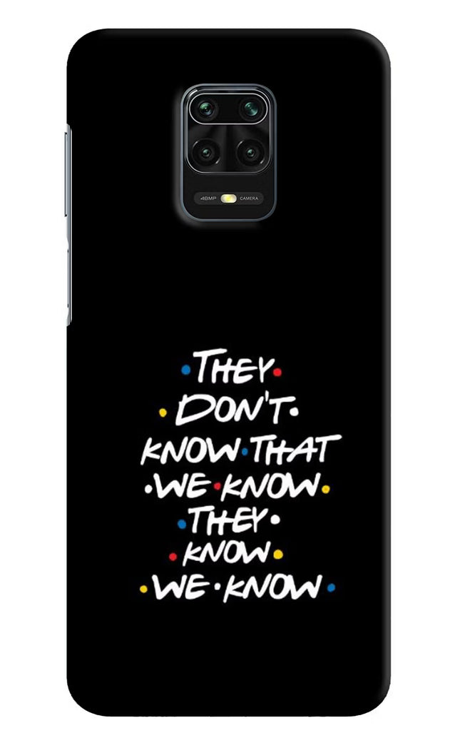 FRIENDS Dialogue Redmi Note 9 Pro/Pro Max Hard Case Back Cover by Casekaro
