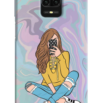 Selfie Girl Redmi Note 9 Pro/Pro Max Hard Case Back Cover by Casekaro