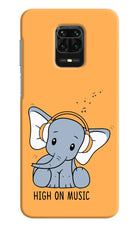 High On Music Redmi Note 9 Pro/Pro Max Hard Case Back Cover by Casekaro