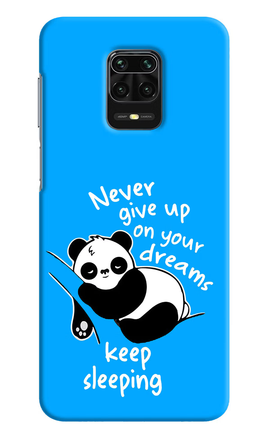 Keep Sleeping Redmi Note 9 Pro/Pro Max Back Cover, Hard case