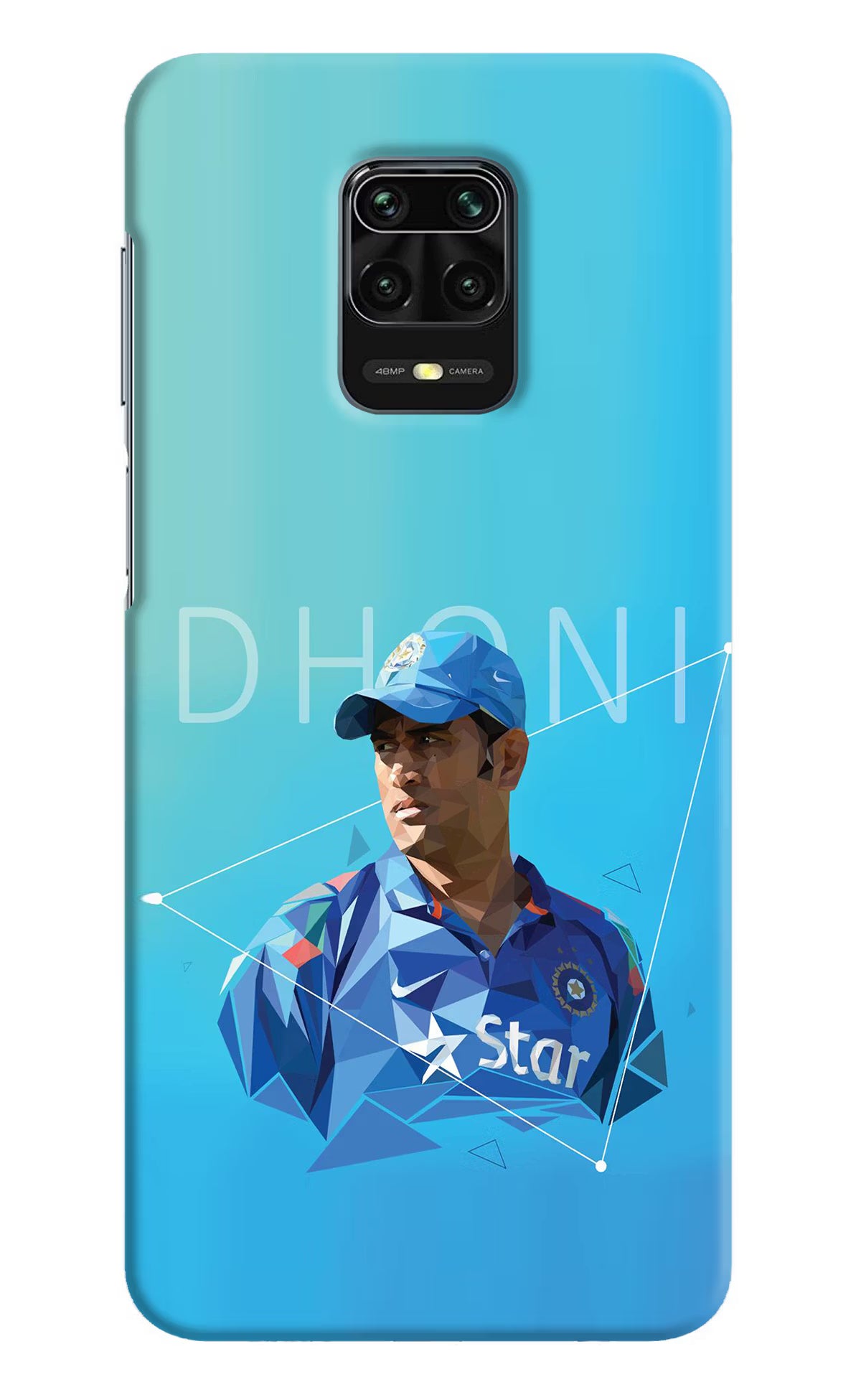 Dhoni Artwork Redmi Note 9 Pro/Pro Max Hard Case Back Cover by Casekaro