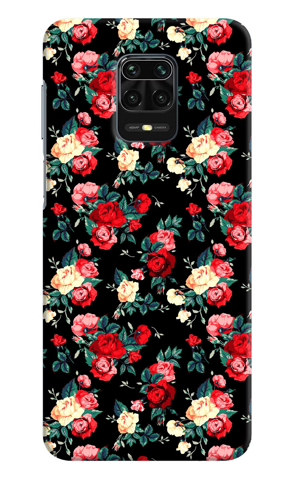Rose Pattern Redmi Note 9 Pro/Pro Max Hard Case Back Cover by Casekaro