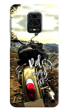 Ride More Worry Less Redmi Note 9 Pro/Pro Max Hard Case Back Cover by Casekaro