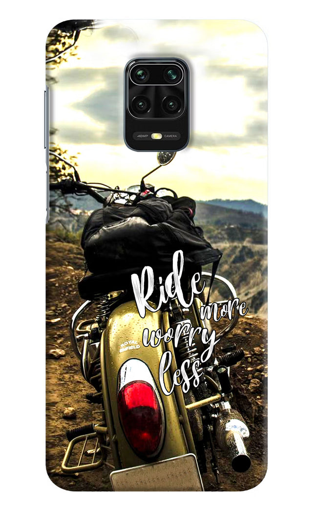 Ride More Worry Less Redmi Note 9 Pro/Pro Max Hard Case Back Cover by Casekaro