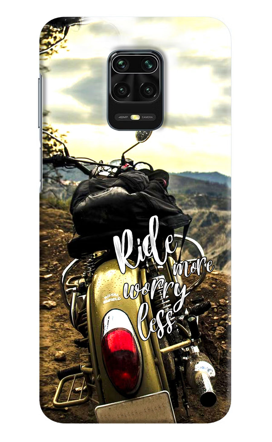 Ride More Worry Less Redmi Note 9 Pro/Pro Max Back Cover, Hard case