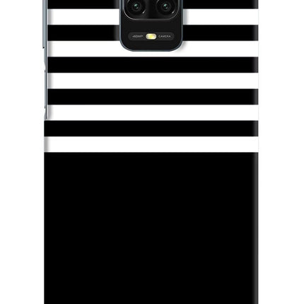 Black and White Print Redmi Note 9 Pro/Pro Max Hard Case Back Cover by Casekaro