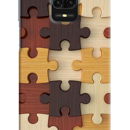 Wooden Puzzle Redmi Note 9 Pro/Pro Max Hard Case Back Cover by Casekaro