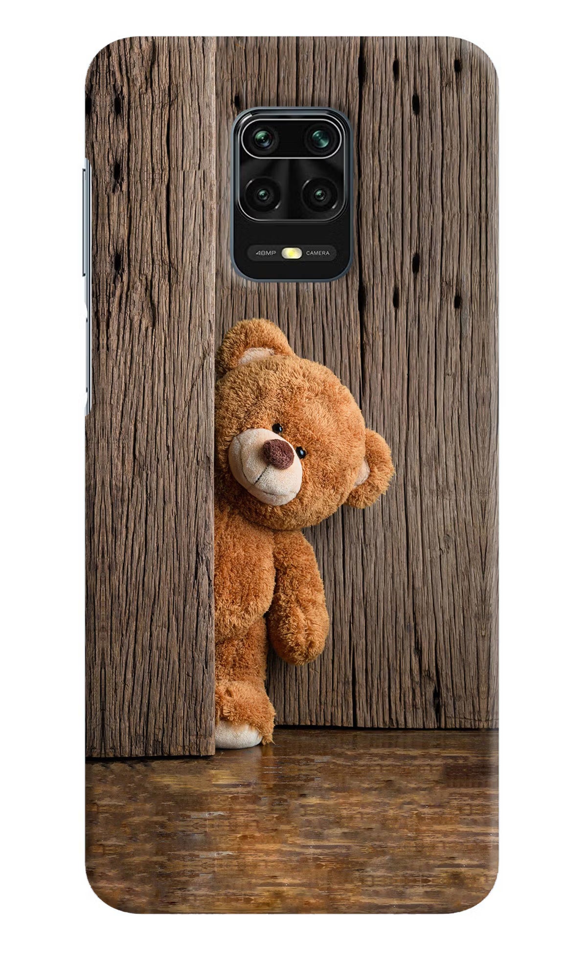 Teddy Wooden Redmi Note 9 Pro/Pro Max Hard Case Back Cover by Casekaro