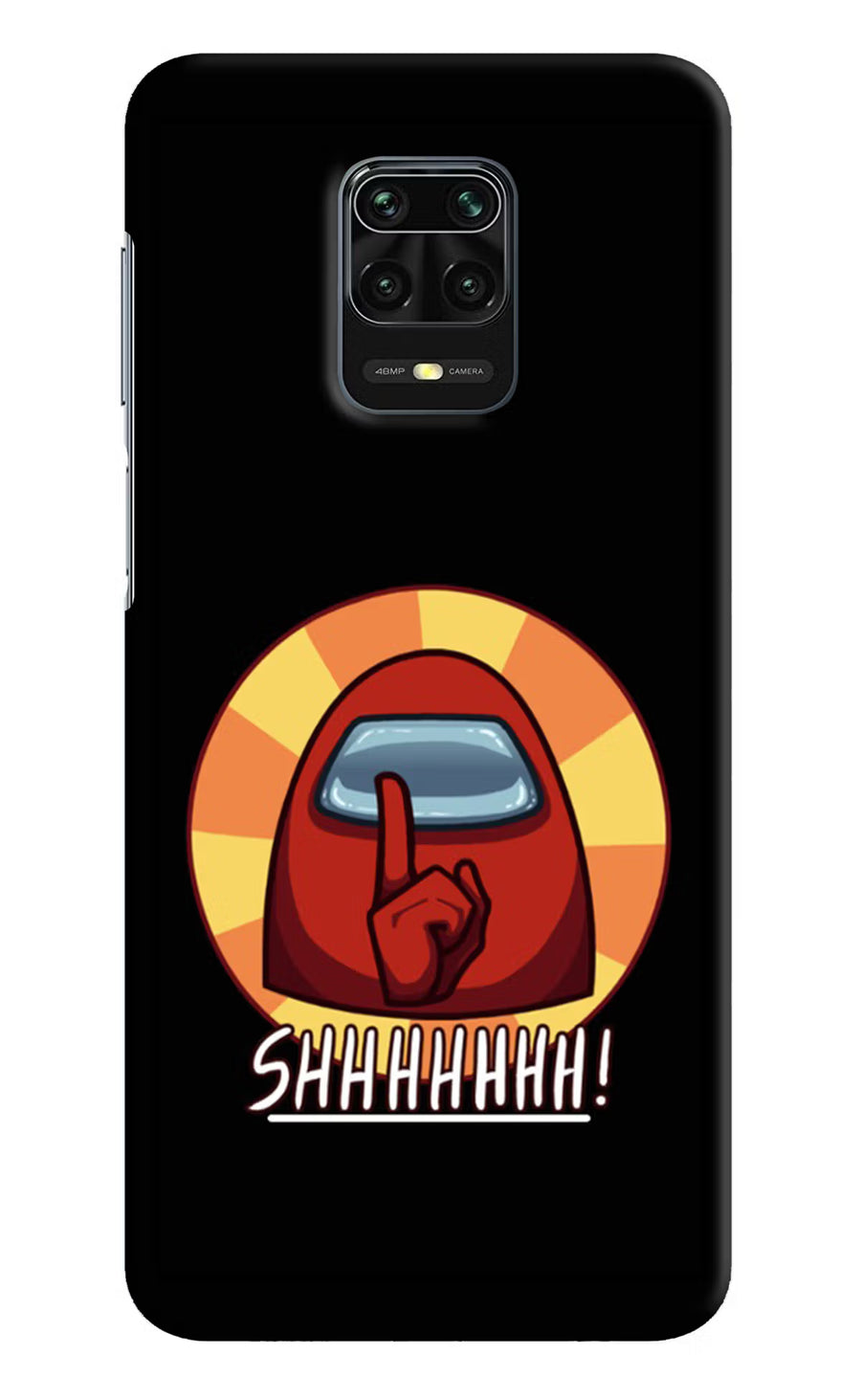 Among Us Shhh! Redmi Note 9 Pro/Pro Max Back Cover, Hard case