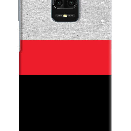 Tri Color Pattern Redmi Note 9 Pro/Pro Max Hard Case Back Cover by Casekaro