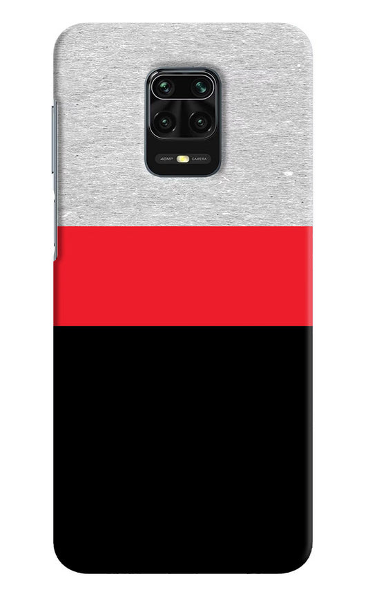 Tri Color Pattern Redmi Note 9 Pro/Pro Max Hard Case Back Cover by Casekaro