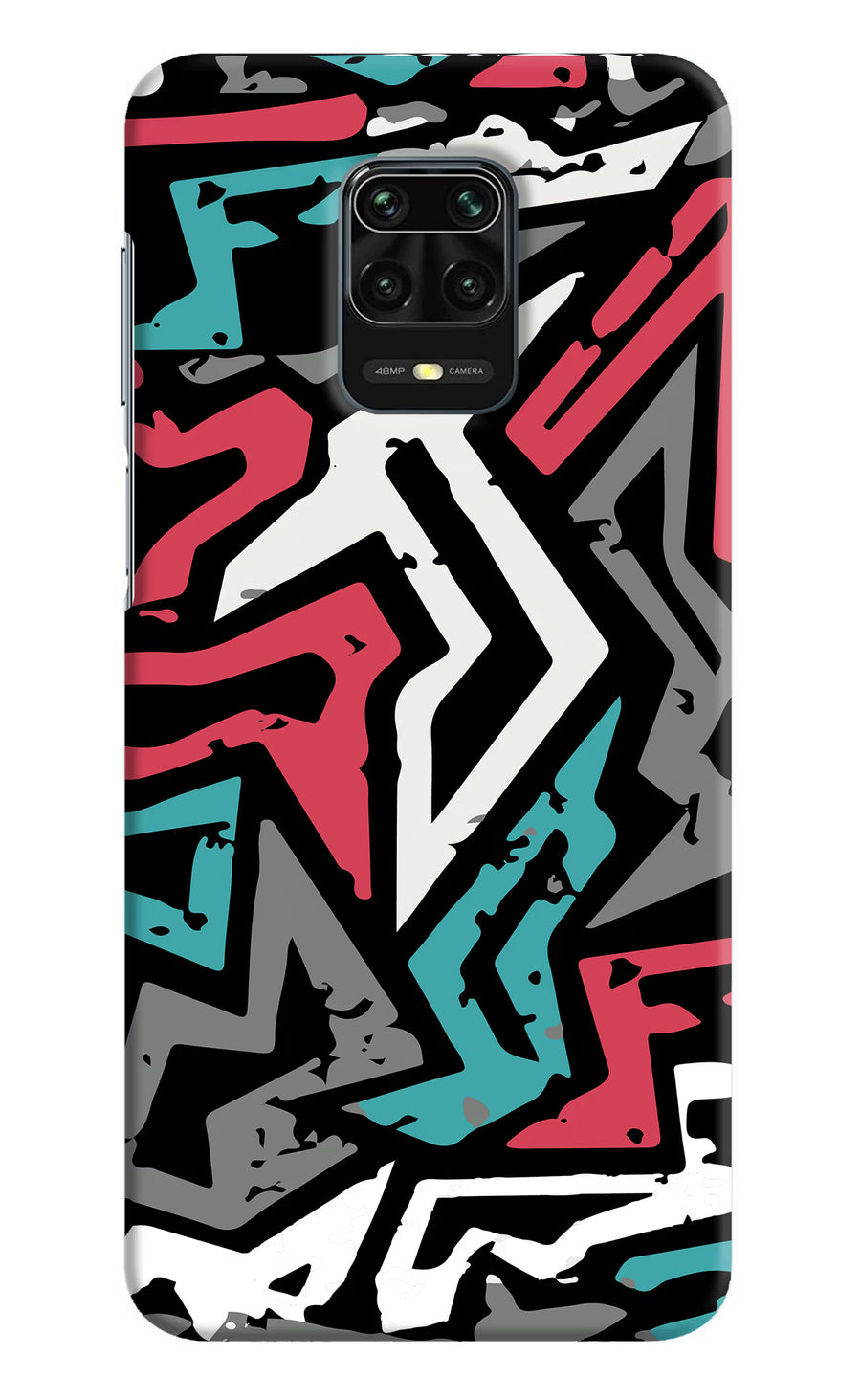Geometric Graffiti Redmi Note 9 Pro/Pro Max Back Cover, Hard case