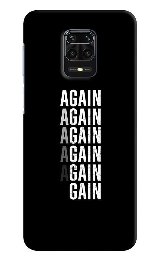 Again Again Gain Redmi Note 9 Pro/Pro Max Hard Case Back Cover by Casekaro