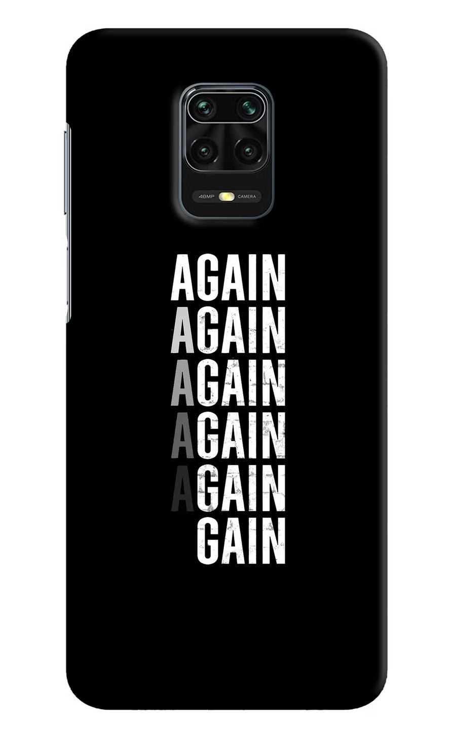 Again Again Gain Redmi Note 9 Pro/Pro Max Back Cover, Hard case