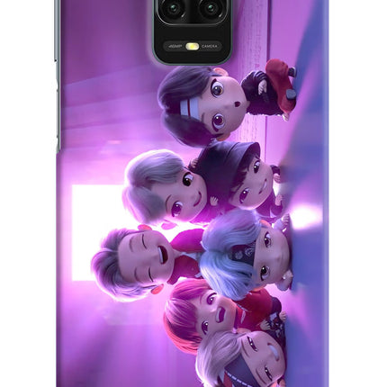 BTS Chibi Redmi Note 9 Pro/Pro Max Hard Case Back Cover by Casekaro
