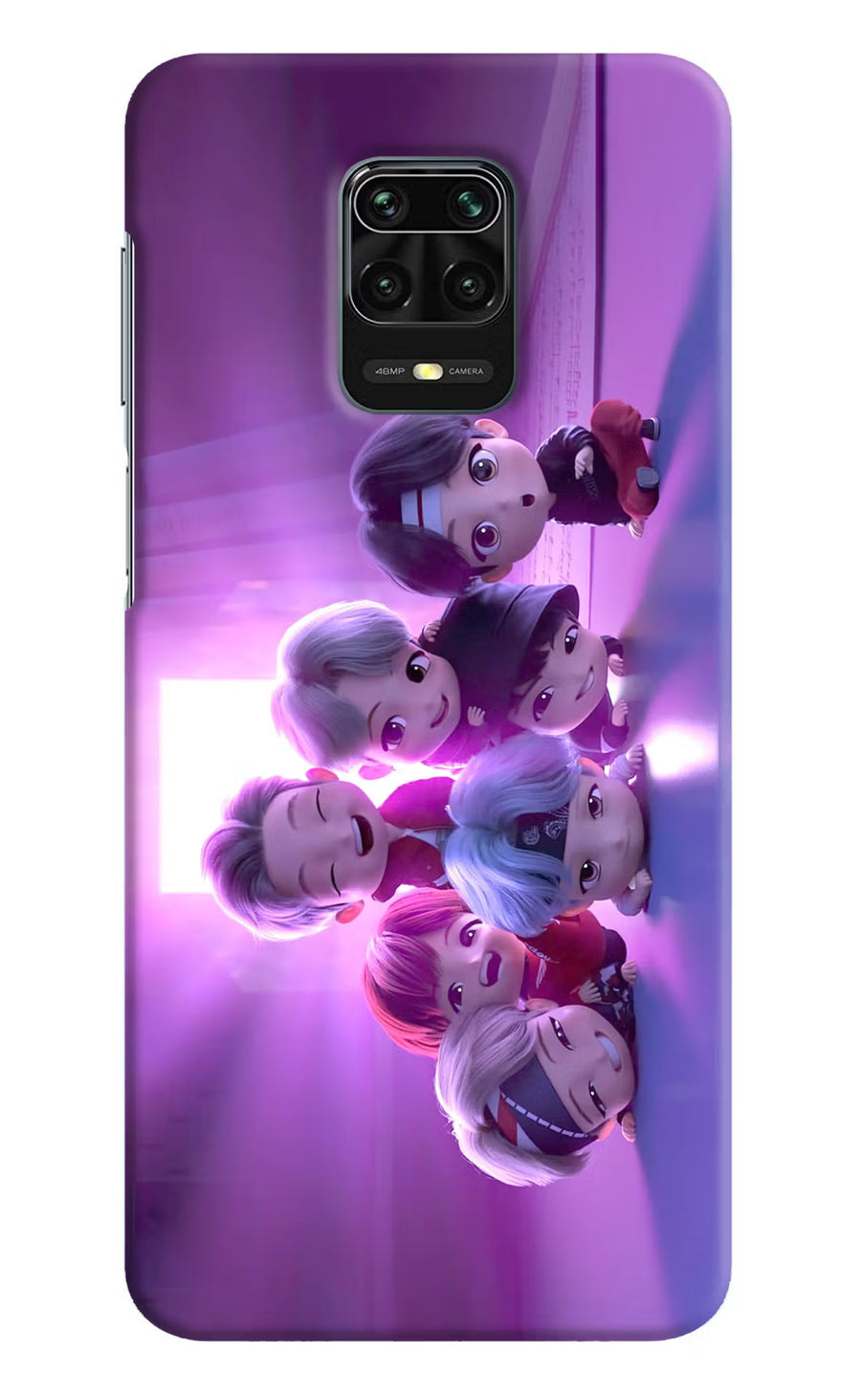BTS Chibi Redmi Note 9 Pro/Pro Max Back Cover, Hard case