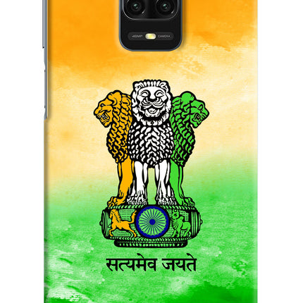 Satyamev Jayate Flag Redmi Note 9 Pro/Pro Max Hard Case Back Cover by Casekaro