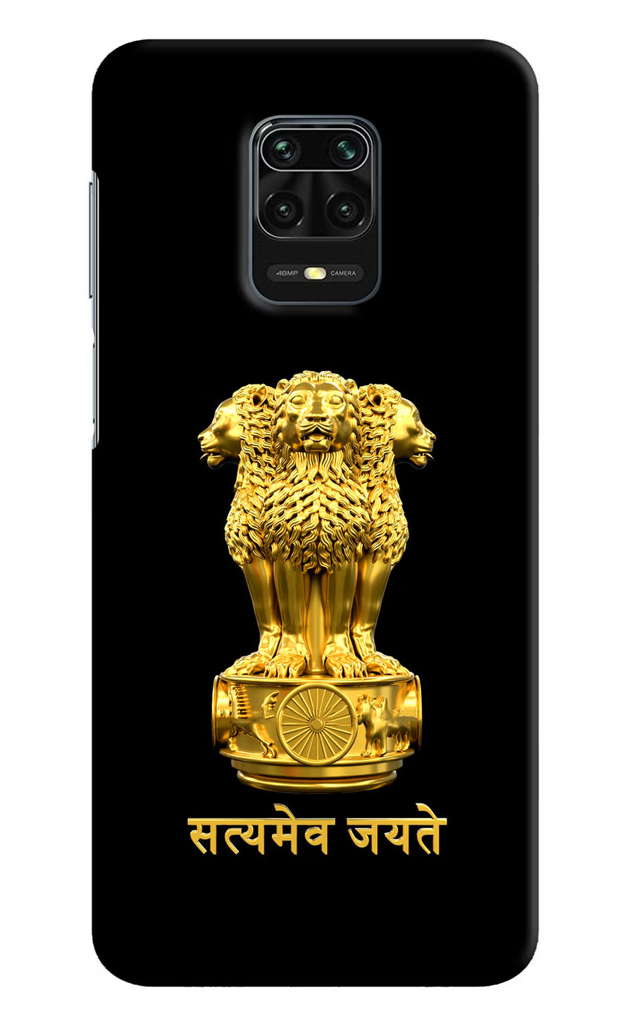 Satyamev Jayate Golden Redmi Note 9 Pro/Pro Max Back Cover, Hard case