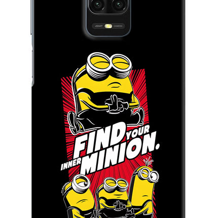 Find your inner Minion Redmi Note 9 Pro/Pro Max Hard Case Back Cover by Casekaro