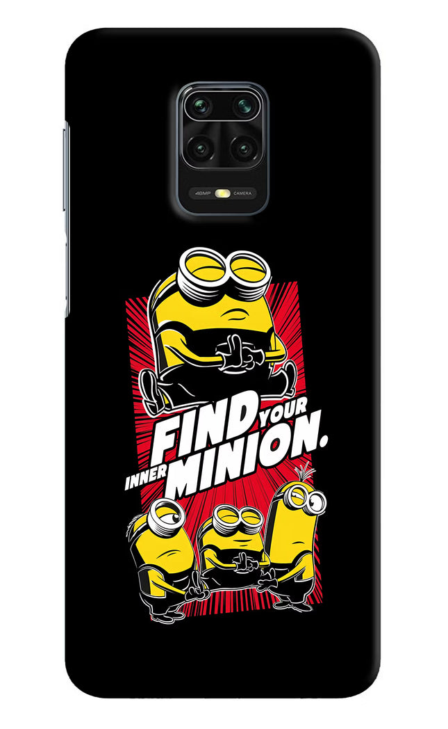 Find your inner Minion Redmi Note 9 Pro/Pro Max Hard Case Back Cover by Casekaro