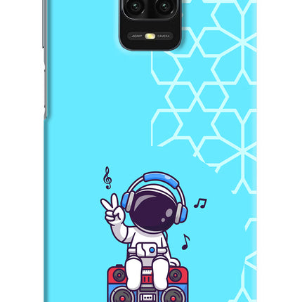 Cute Astronaut Chilling Redmi Note 9 Pro/Pro Max Hard Case Back Cover by Casekaro