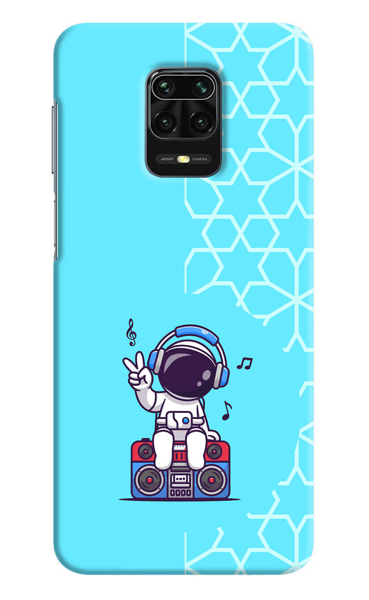 Cute Astronaut Chilling Redmi Note 9 Pro/Pro Max Hard Case Back Cover by Casekaro