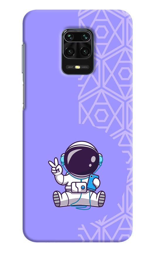 Cute Astronaut Chilling Redmi Note 9 Pro/Pro Max Hard Case Back Cover by Casekaro