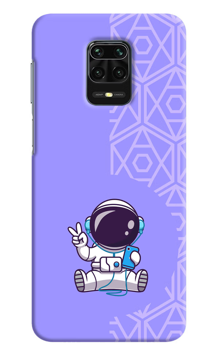 Cute Astronaut Chilling Redmi Note 9 Pro/Pro Max Back Cover, Hard case