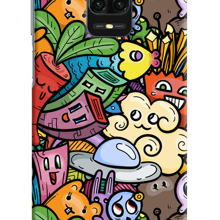 Veggie Doodle Redmi Note 9 Pro/Pro Max Hard Case Back Cover by Casekaro