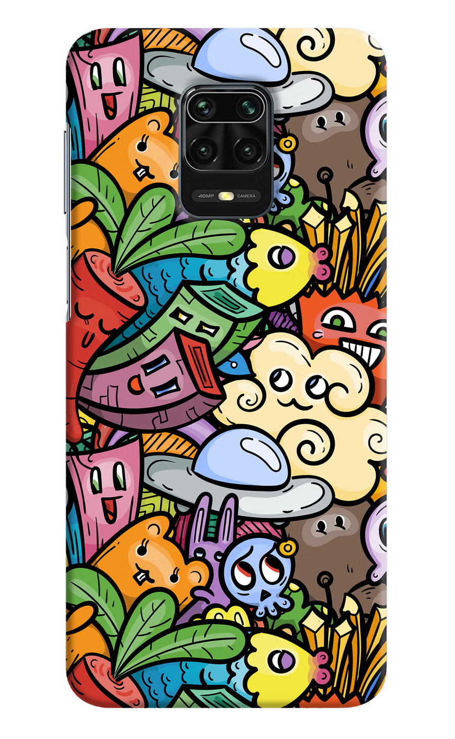 Veggie Doodle Redmi Note 9 Pro/Pro Max Back Cover, Hard case