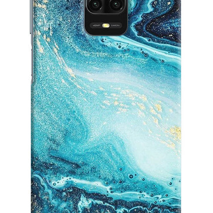 Blue Glitter Marble Redmi Note 9 Pro/Pro Max Hard Case Back Cover by Casekaro